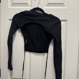 White Fox Backless Long Sleeve